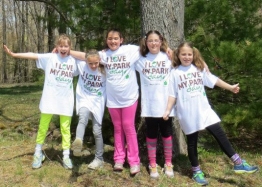 Troop 1101 volunteers at Grafton Lakes State Park for I Love My Park Day 2013